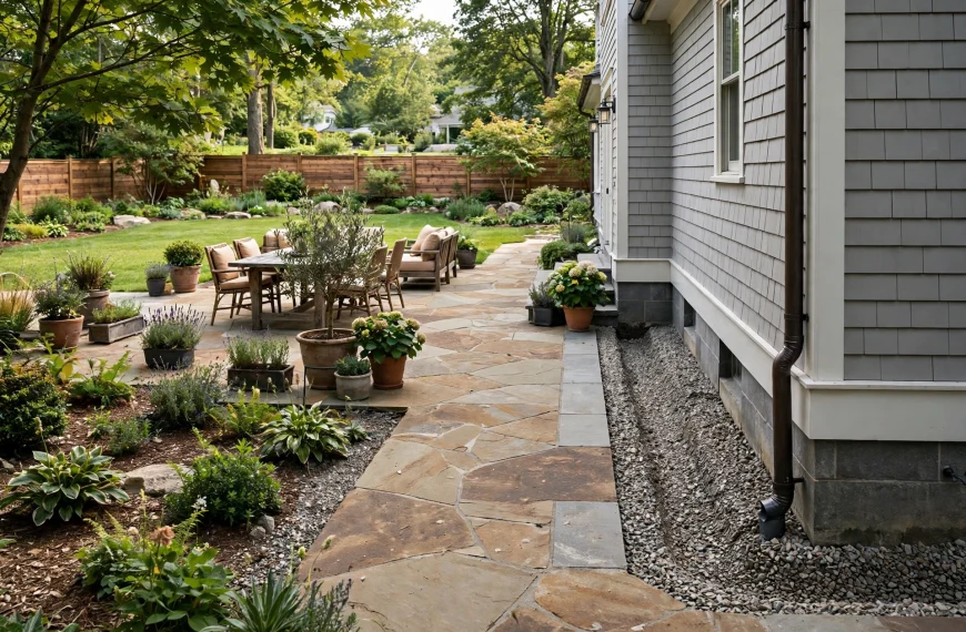Backyard Drainage Solutions That Prevent Water Pooling Near Patios, Walkways, and Foundation Areas